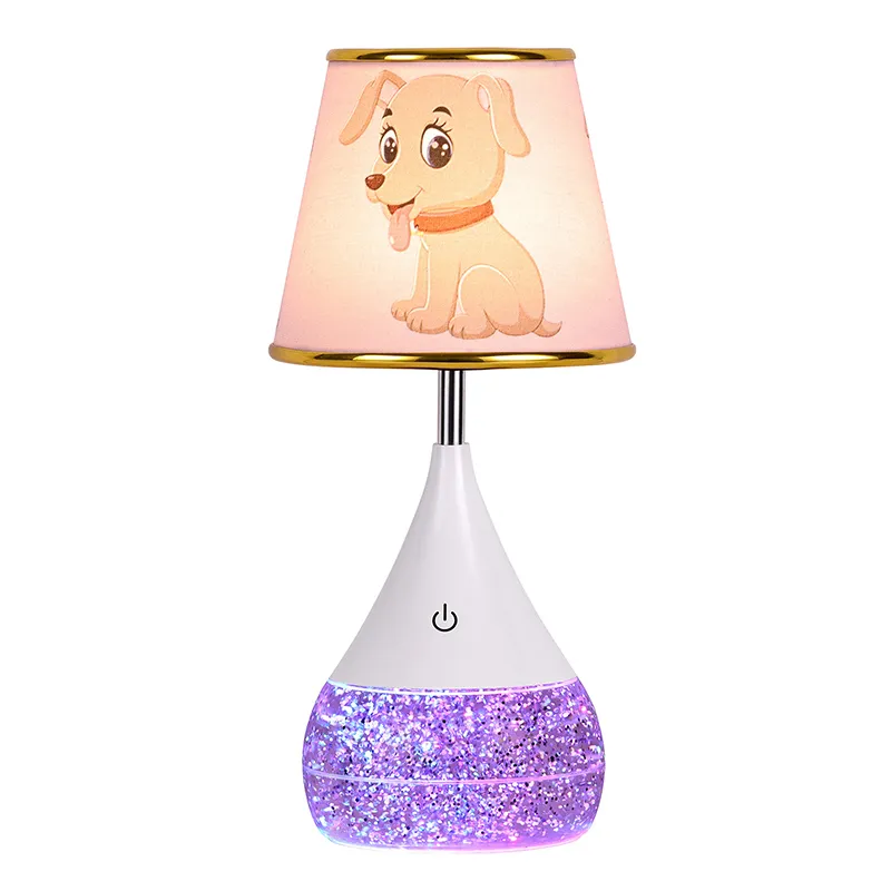 RGB Liquid LED Desk Lamp na may Duck Fabric Shade