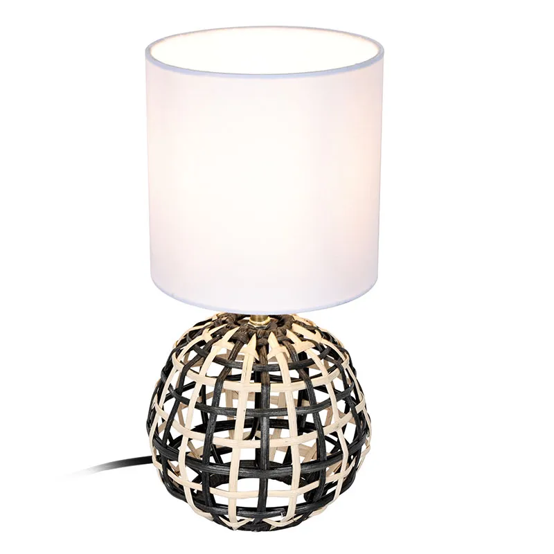 Table Lamp With Bamboo Weaving Base