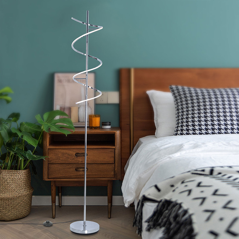 floor lamp with spiral shape LED