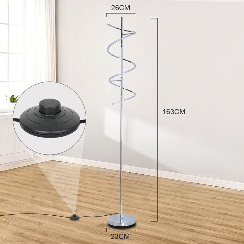 Floor Lamp with Spiral Shape LED