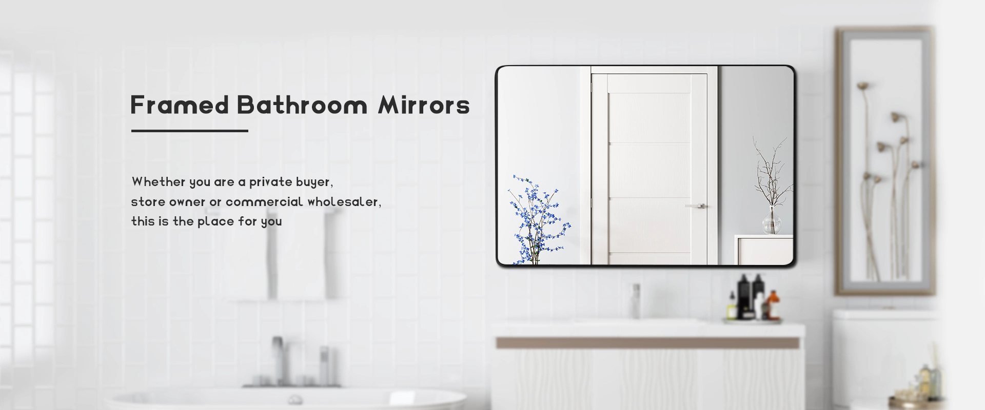 Kiváló minőségű keretes fürdőszobai tükör