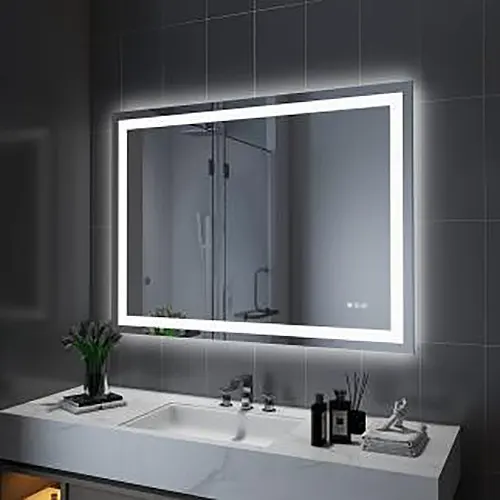 Fábrica de espejos de baño LED rectangulares de alta calidad, Espejos de baño  LED rectangulares en stock - Amorho