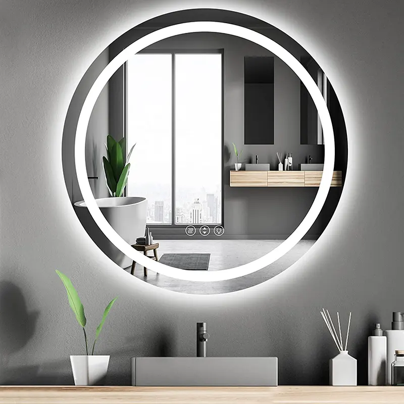 Pyöreä kylpyhuoneen peili