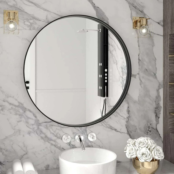Bathroom Decorative Round Decorative LED Lighted Vanity Mirror for Hotel