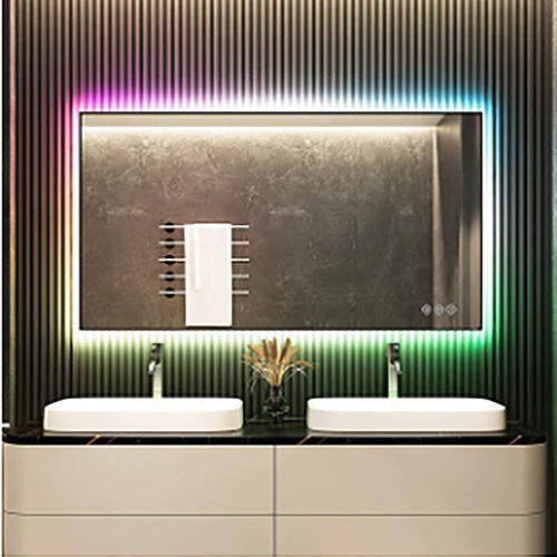 Stainless Steel Rectangle Wall Mirror