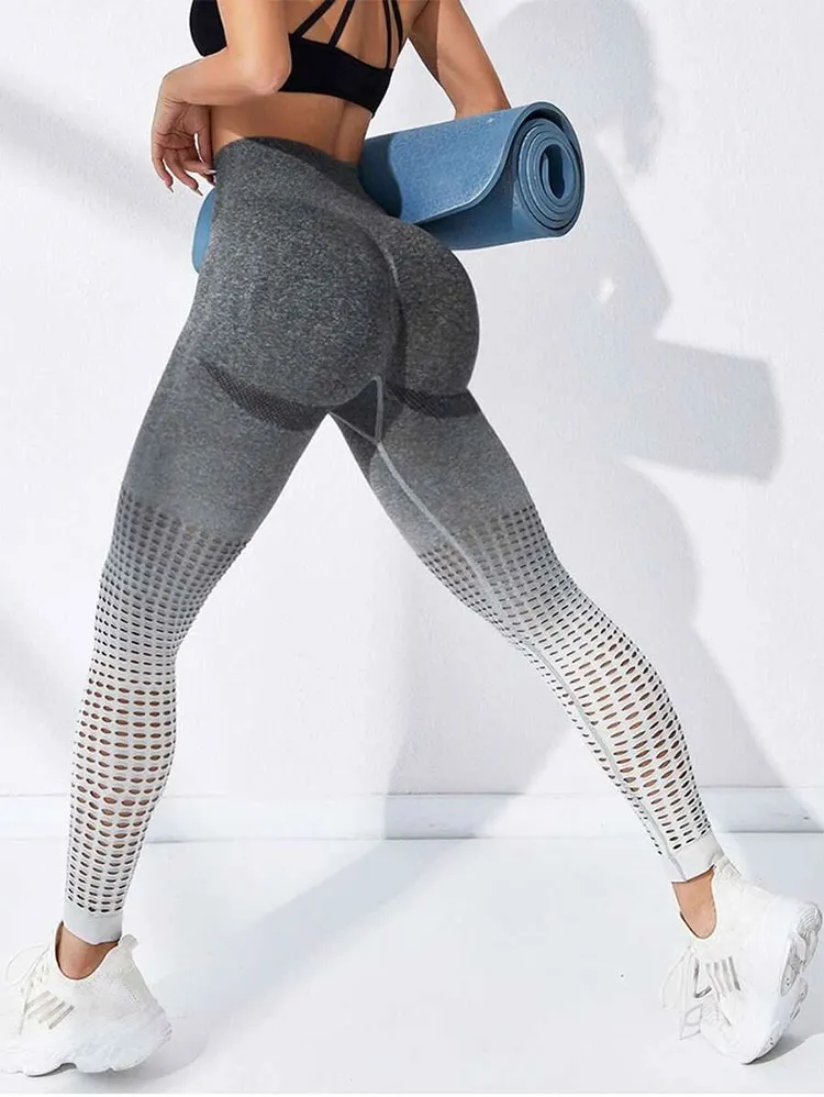 Modische Mesh-Yoga-Leggings