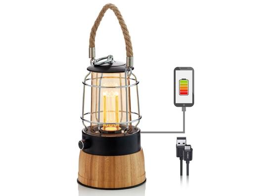 Raffinerad och praktisk campingutrustning – campinglampan i vintagestil