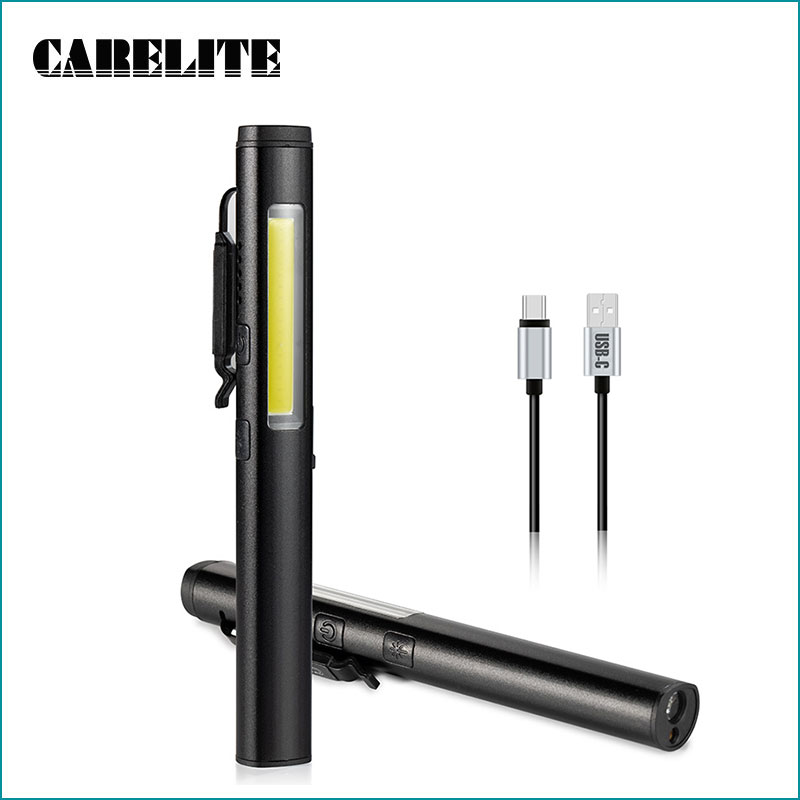 4-in-1 Flashlight (UV/LED/COB/Red Laser) Portable Pen Torch
