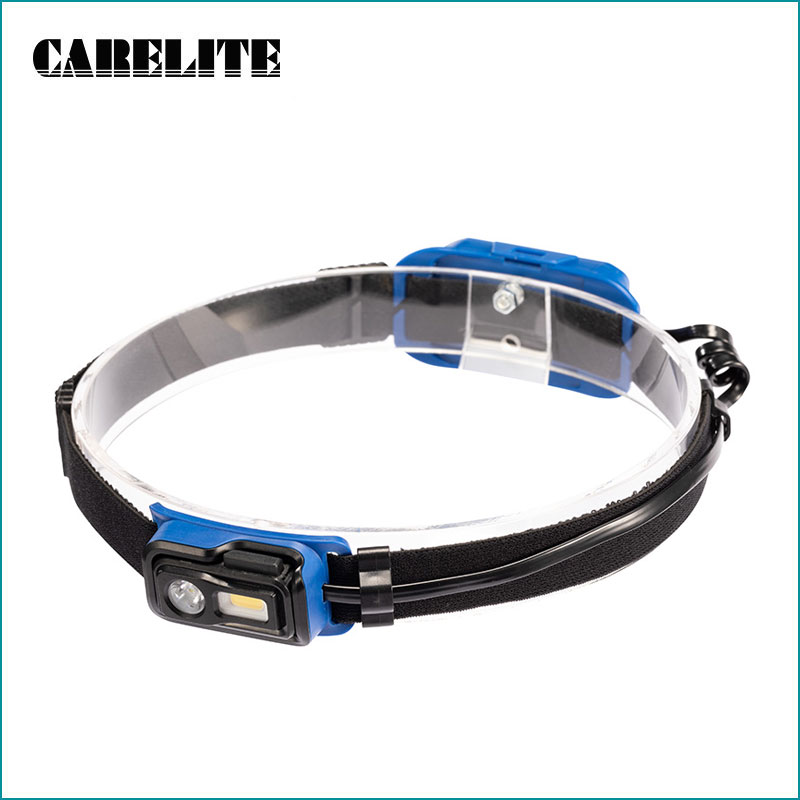 Dual Lighting Rechargeable Headlamp na may Taillight