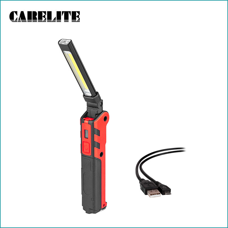 Portable Rechargeable 2-in-1 COB LED Worklight Flashlight