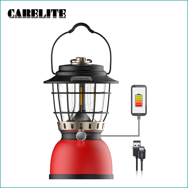Vintage LED Rechargeable Camp Lantern