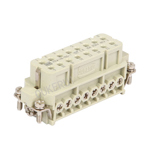 16 Pin 16A 250V Heavy Duty Connector Female Insert