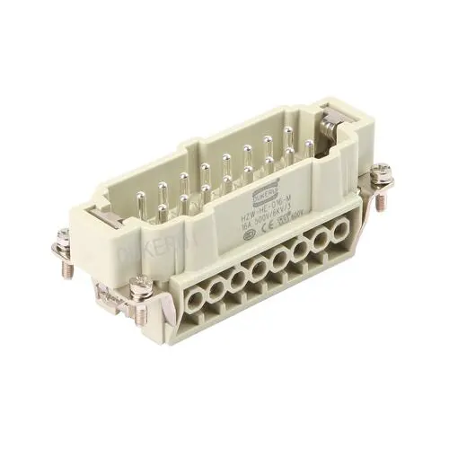16 Pin 16A 500V Heavy Duty Connector Male Insert