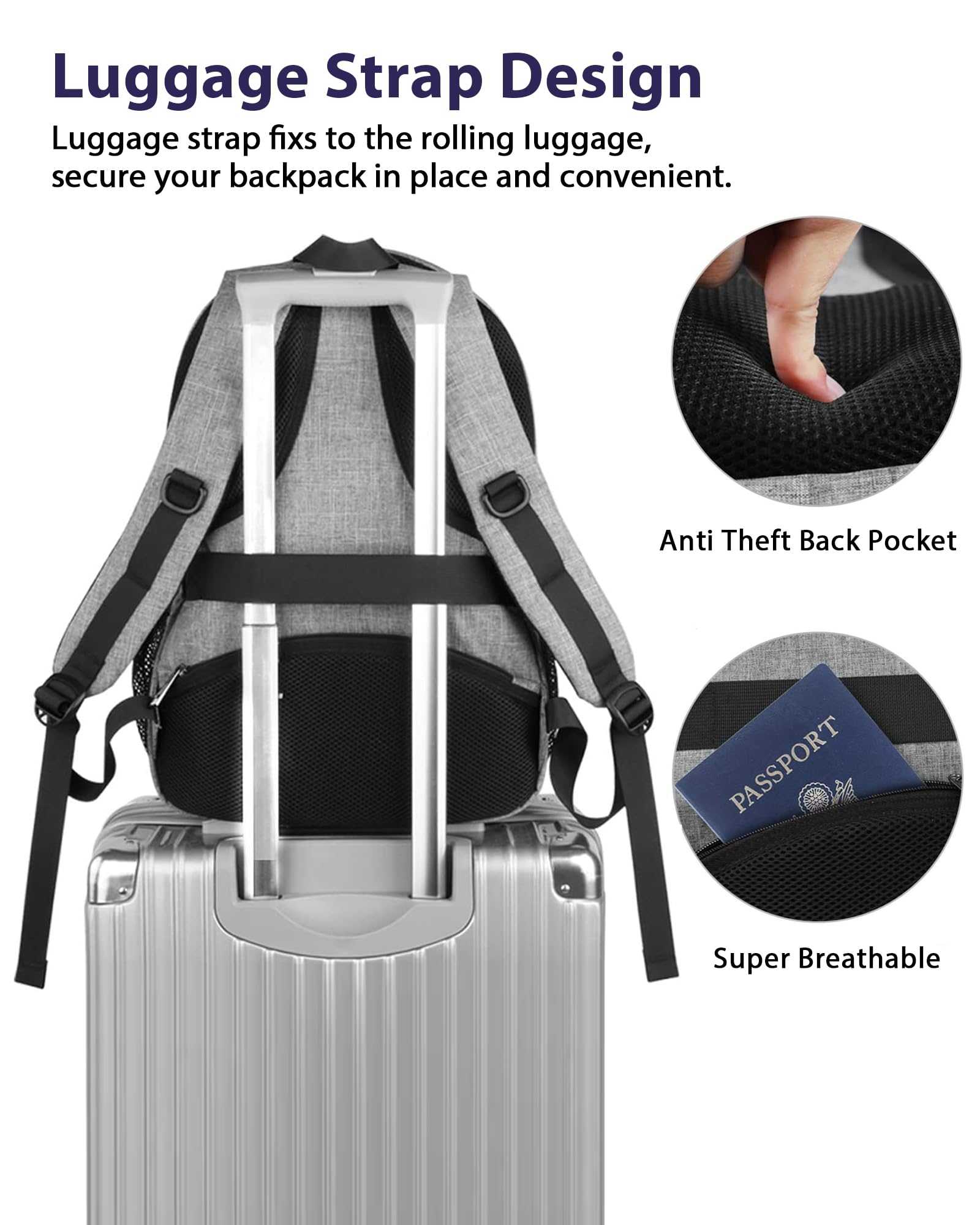 17 Inch Travel Laptop Backpack