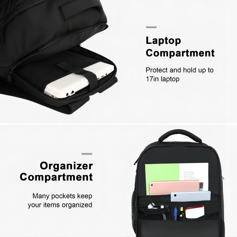 17 Inch Waterproof Luggage Computer Backpack With USB
