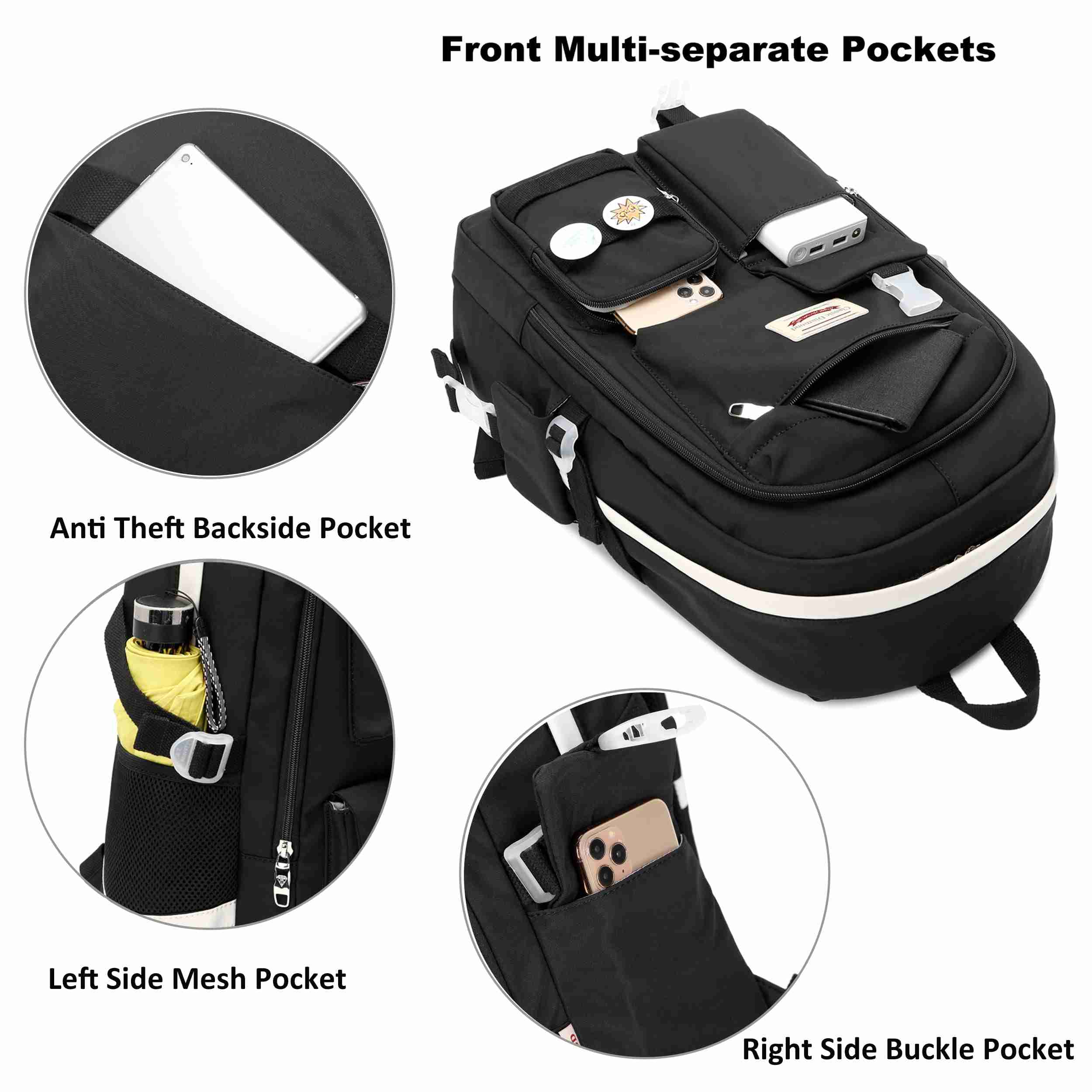 Laptop Backpack Student Schoolbag