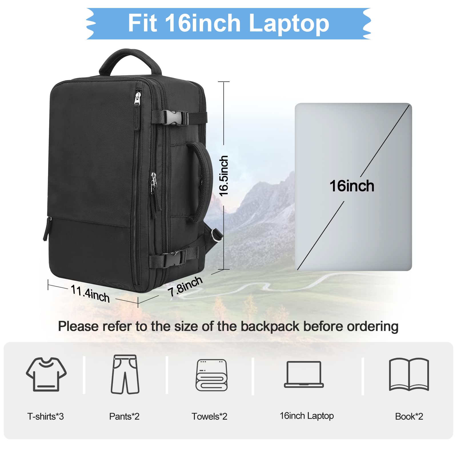 Plecak podróżny na laptopa