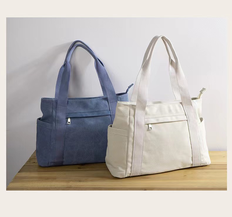 Fashionable Versatile Canvas Handbag