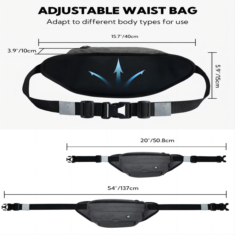 Fanny Pack for Men Women Water Resistant Large