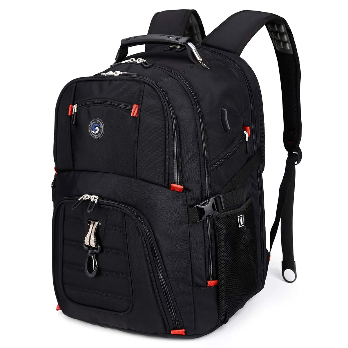Extra Large 52L Travel Laptop Backpack with USB Charging Port