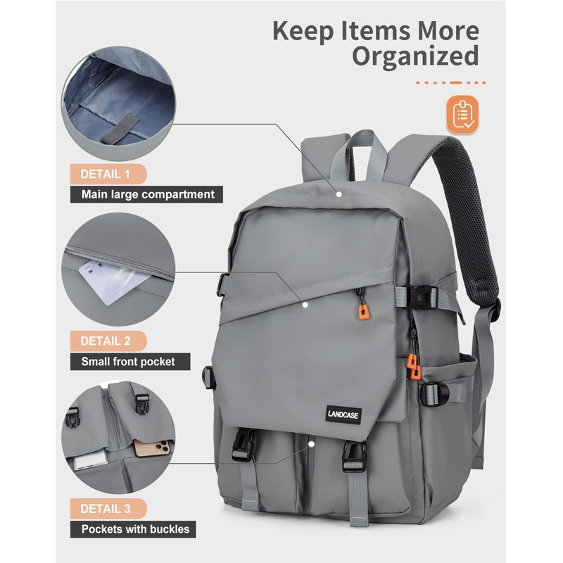 Waterproof College Backpack With Laptop Compartment