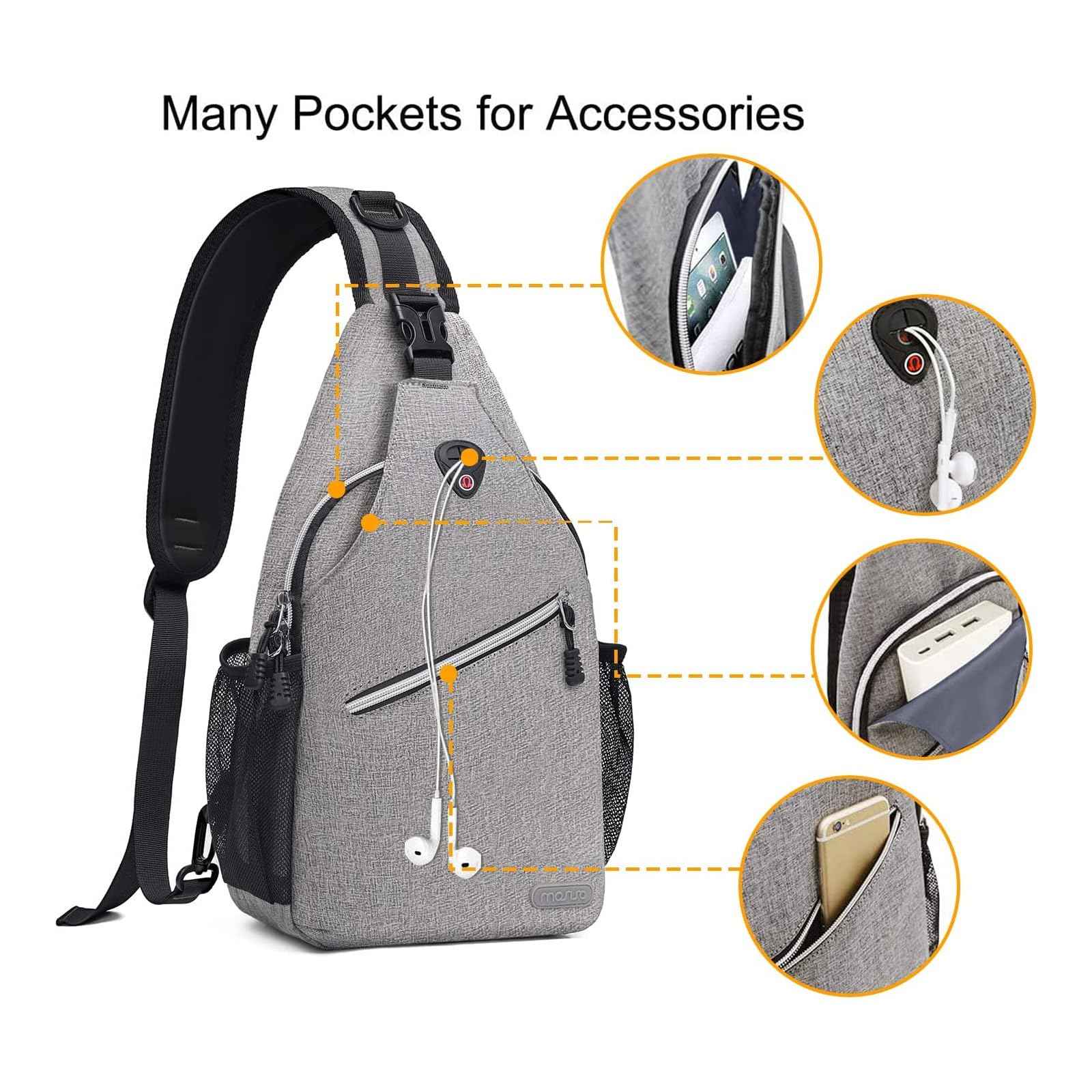 Crossbody Shoulder Bag Travel Hiking Daypack