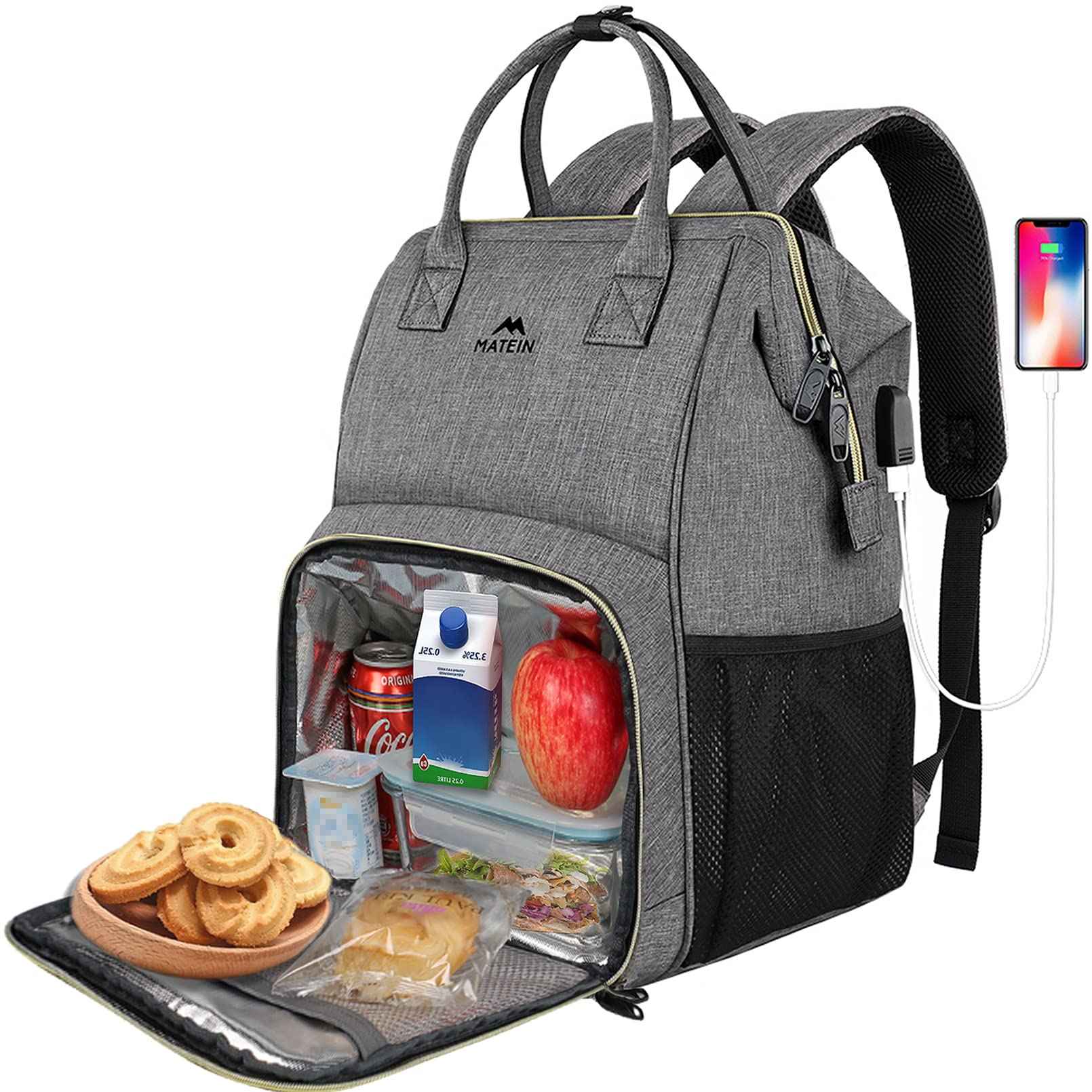 Lunch-Rucksack, isolierter Kühlrucksack, Lunchbox
