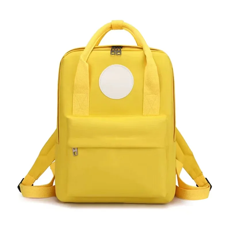 Solid Color Student Schoolbag