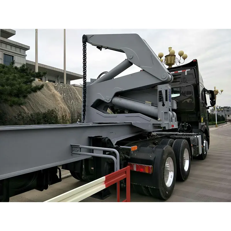 20ft Sidelifer Side Loader Container Semi Trailer with Xcmg 37 Tons Crane - 2