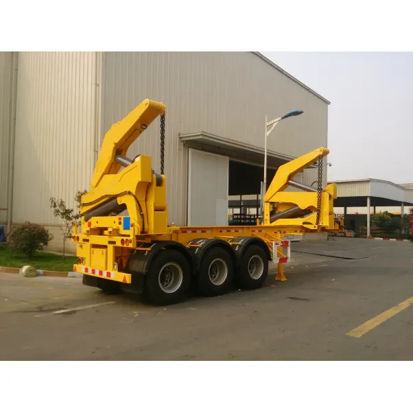 20ft Sidelifer Side Loader Container Semi Trailer with Xcmg 37 Tons Crane - 3 