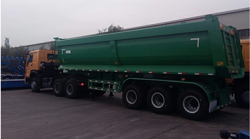 3-akslede dumpere semi trailere med 35 cbm kapacitet