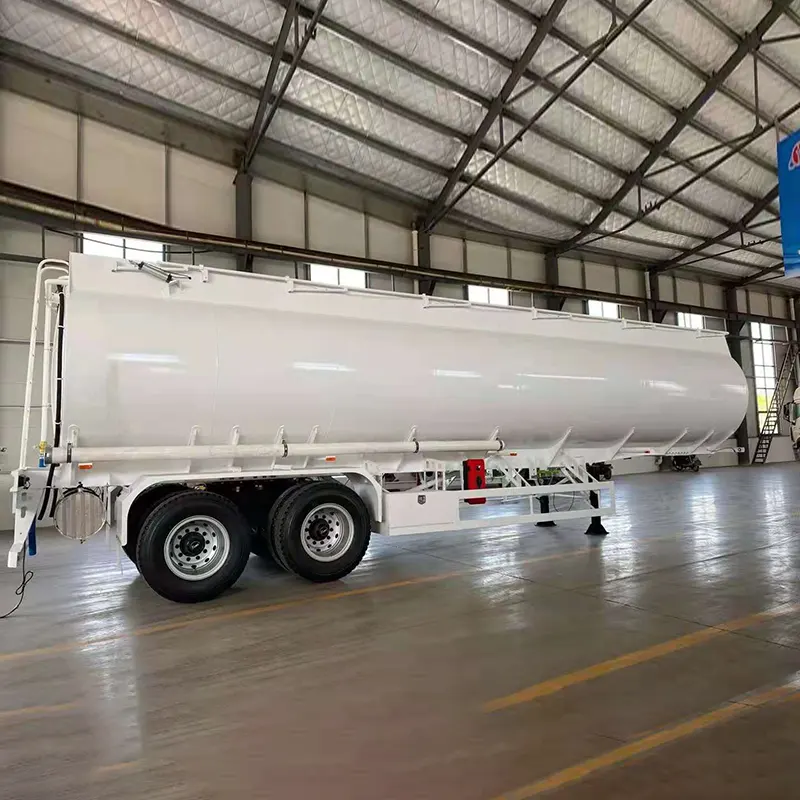 40000l Carbon Steel Oil Tanker Semi Trailer with 4 Compartments - 16 
