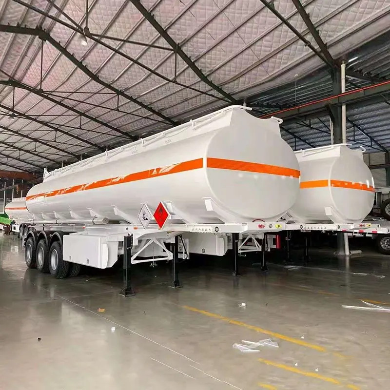 40000l Carbon Steel Oil Tanker Semi Trailer with 4 Compartments - 1 