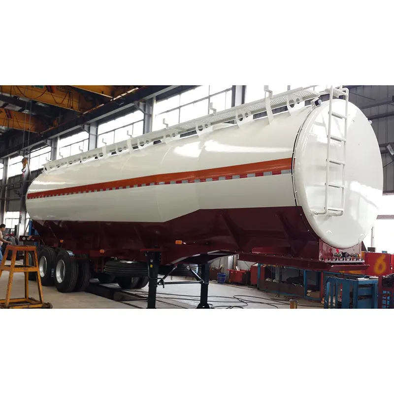 40000l Carbon Steel Oil Tanker Semi Trailer with 4 Compartments - 3 