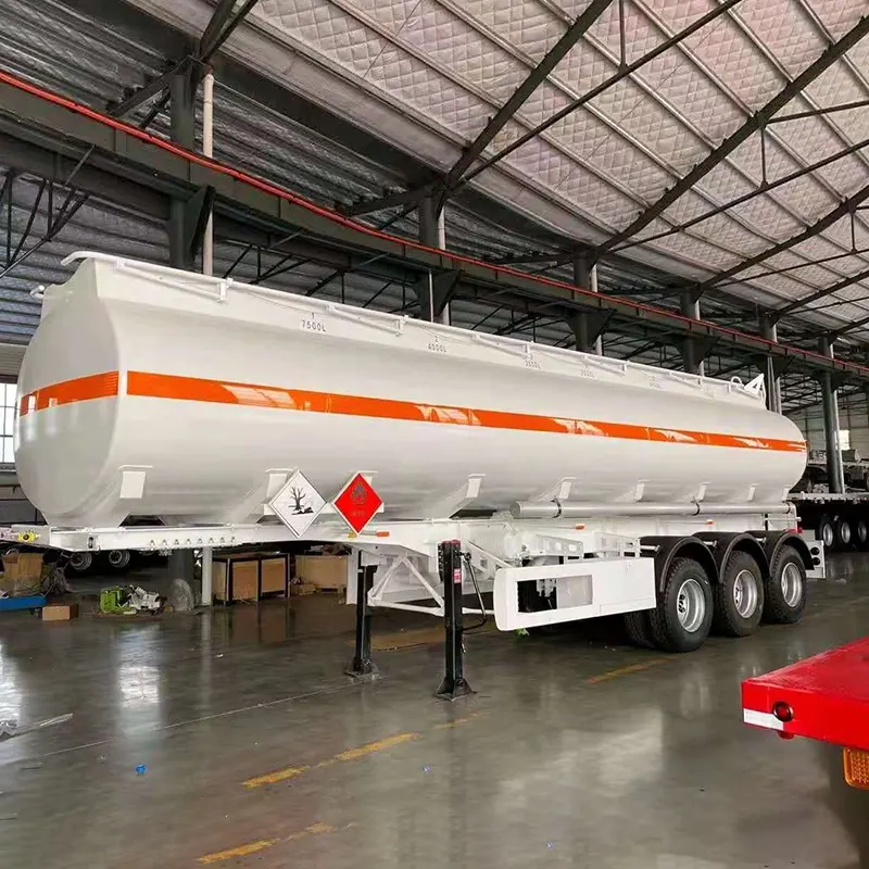 40000l Carbon Steel Oil Tanker Semi Trailer with 4 Compartments