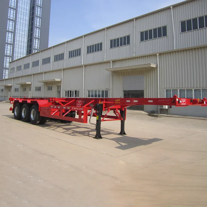 40ft 3-axle skeleton semi trailer with JOST 2 inch King Pin