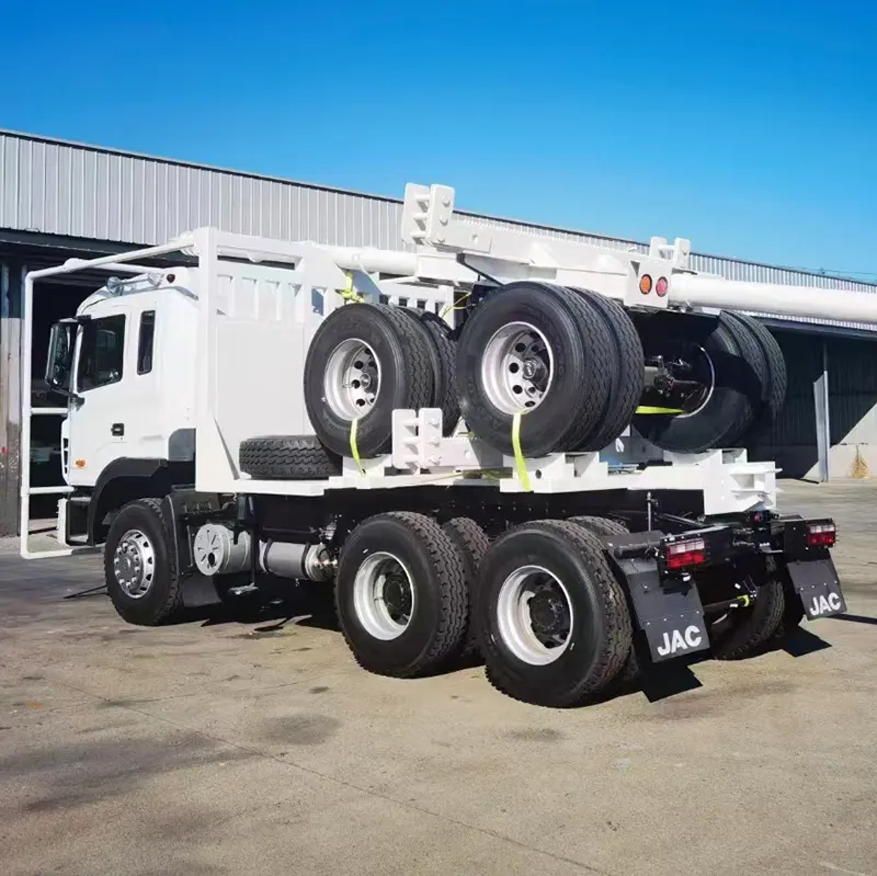 Logs Meşə və Taxtaların daşınması üçün Howo Log Trailer Truck