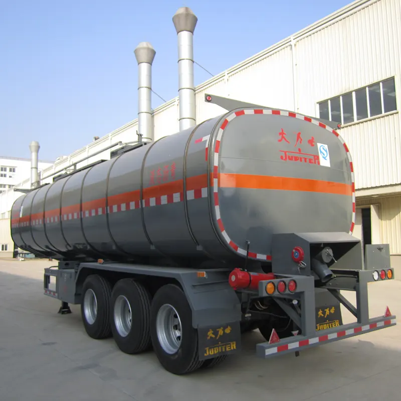 45cbm 45000l Carbon Steel Oil Tanker Semi Trailer with 5 Compartments - 1