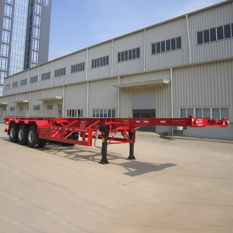 45ft 3-axle skeleton semi trailer with JOST 2 inch King Pin - 4