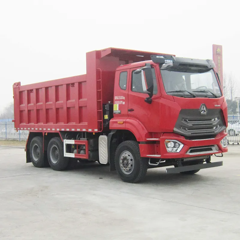 ساينو تراك هووا 6 × 4 شاحنة قلابة Euro II 371hp 20cbm Dump Box - 0 