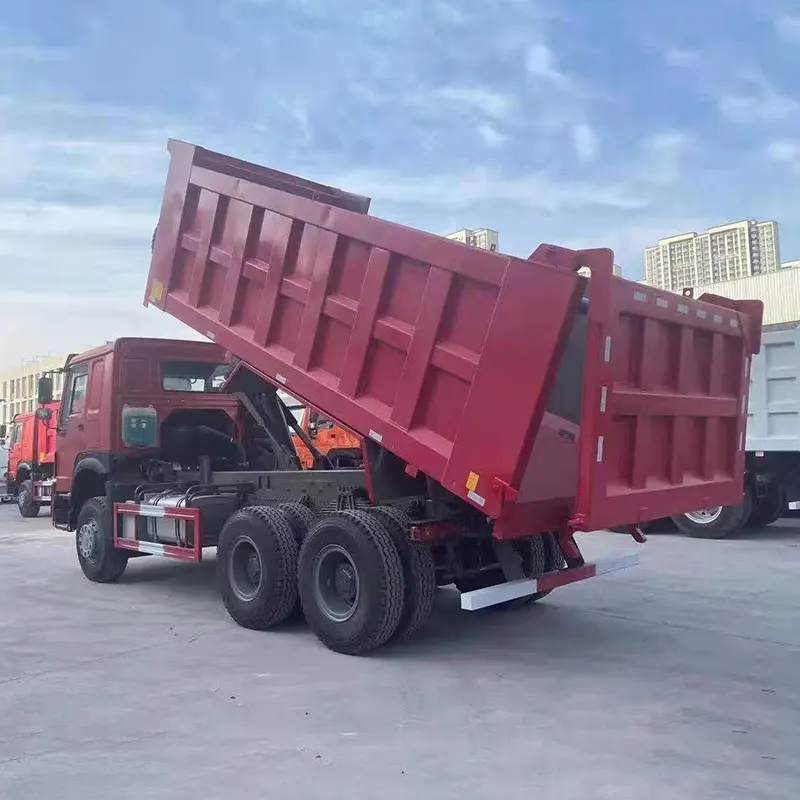 ساينو تراك هووا 6 × 4 شاحنة قلابة Euro II 371hp 20cbm Dump Box - 1