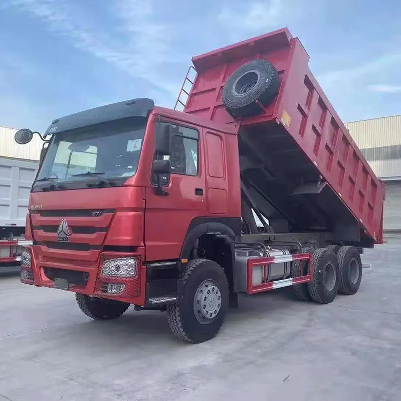 ساينو تراك هووا 6 × 4 شاحنة قلابة Euro II 371hp 20cbm Dump Box - 3 