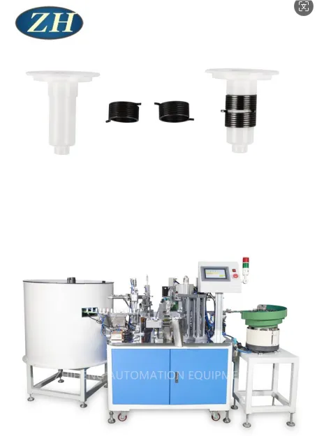 Automatic set spring assembly machine line