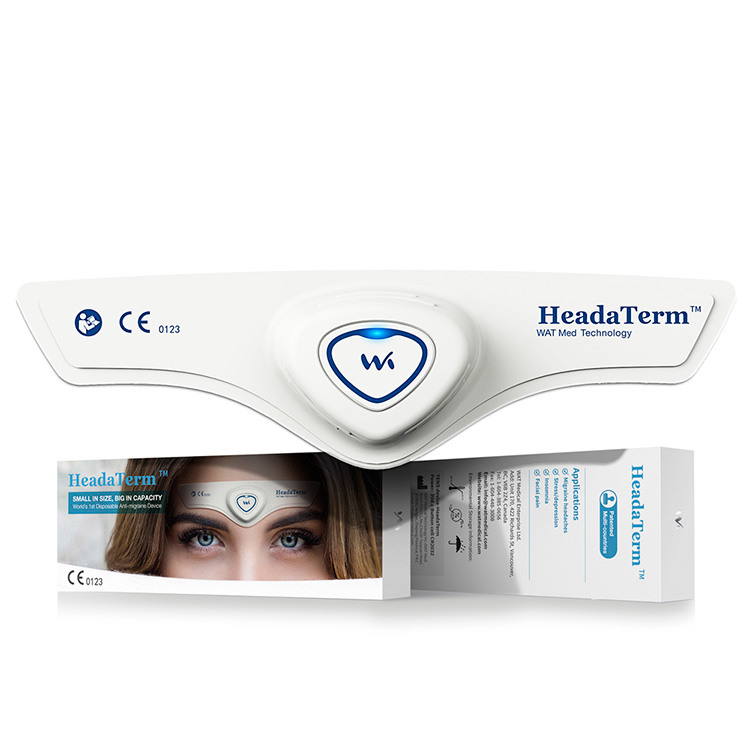Iso-Britannian versio HeadaTerm 2.0 migreenin vastainen laite
