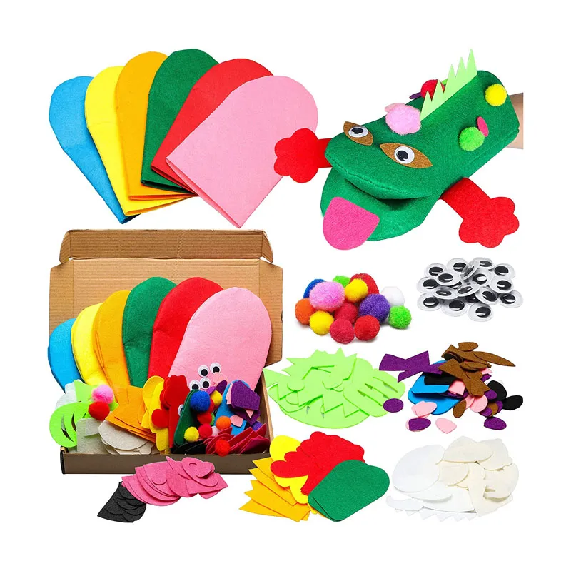 6-delige handpop maken Kit Kids DIY Art Crafts