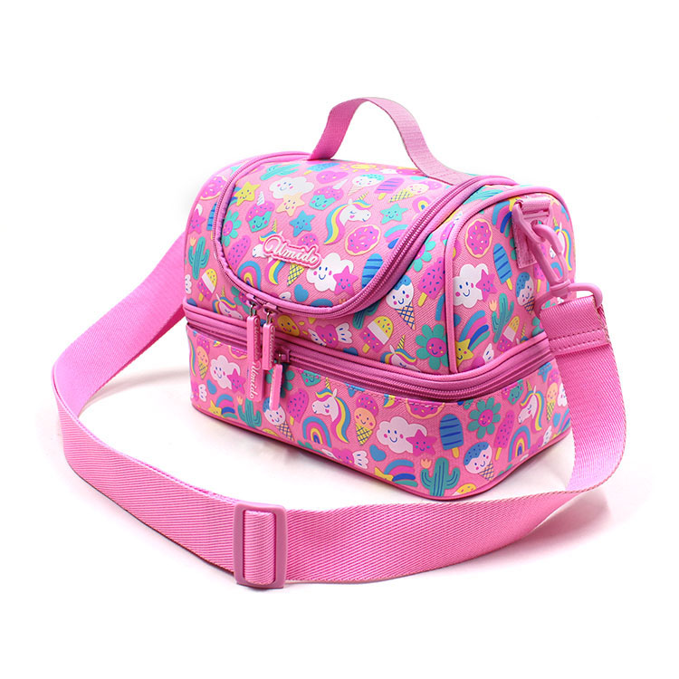 Insulated Tow Layers Children Lunch Bag