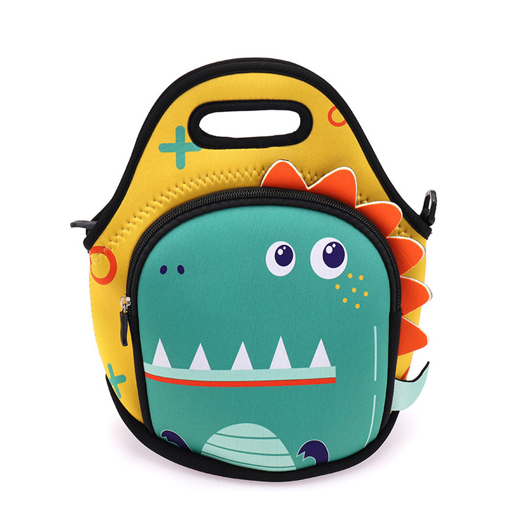 Preschool Crocodile Neoprene Kids Lunch Bag