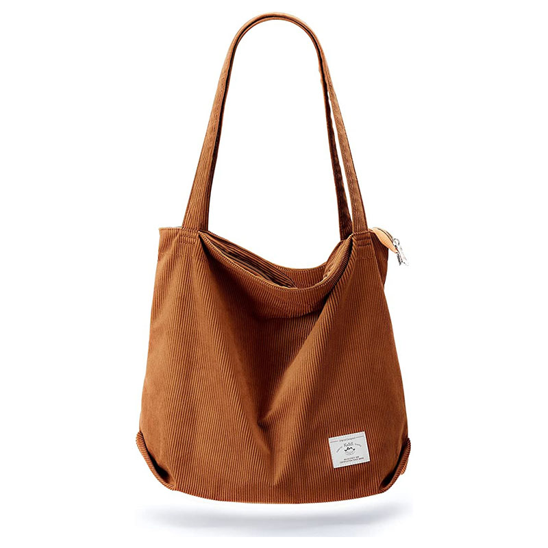 Женская вельветовая сумка для покупок - 0 