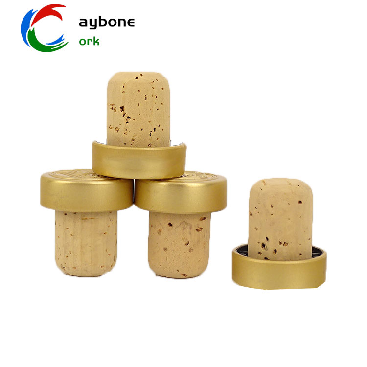 100% Natural Cork T-Shape Stoppers with Size Logo - 5
