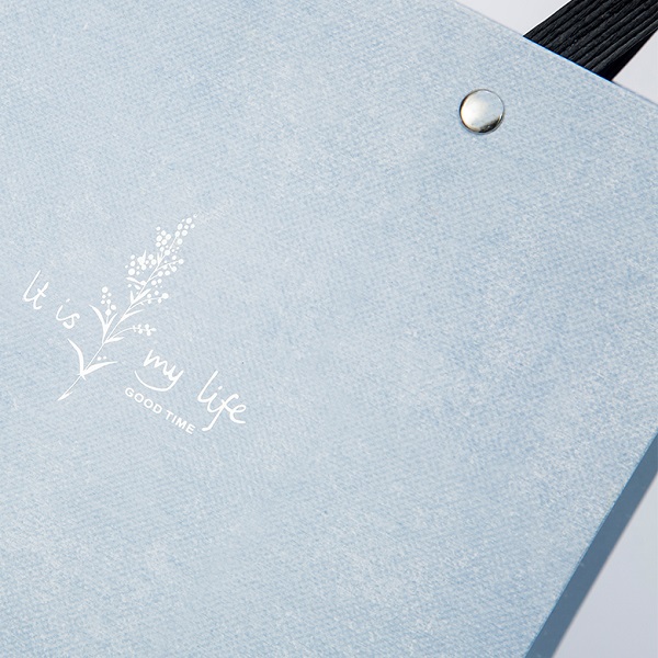 Bolsa de regalo de papel blanco y azul para embalaje - 5 